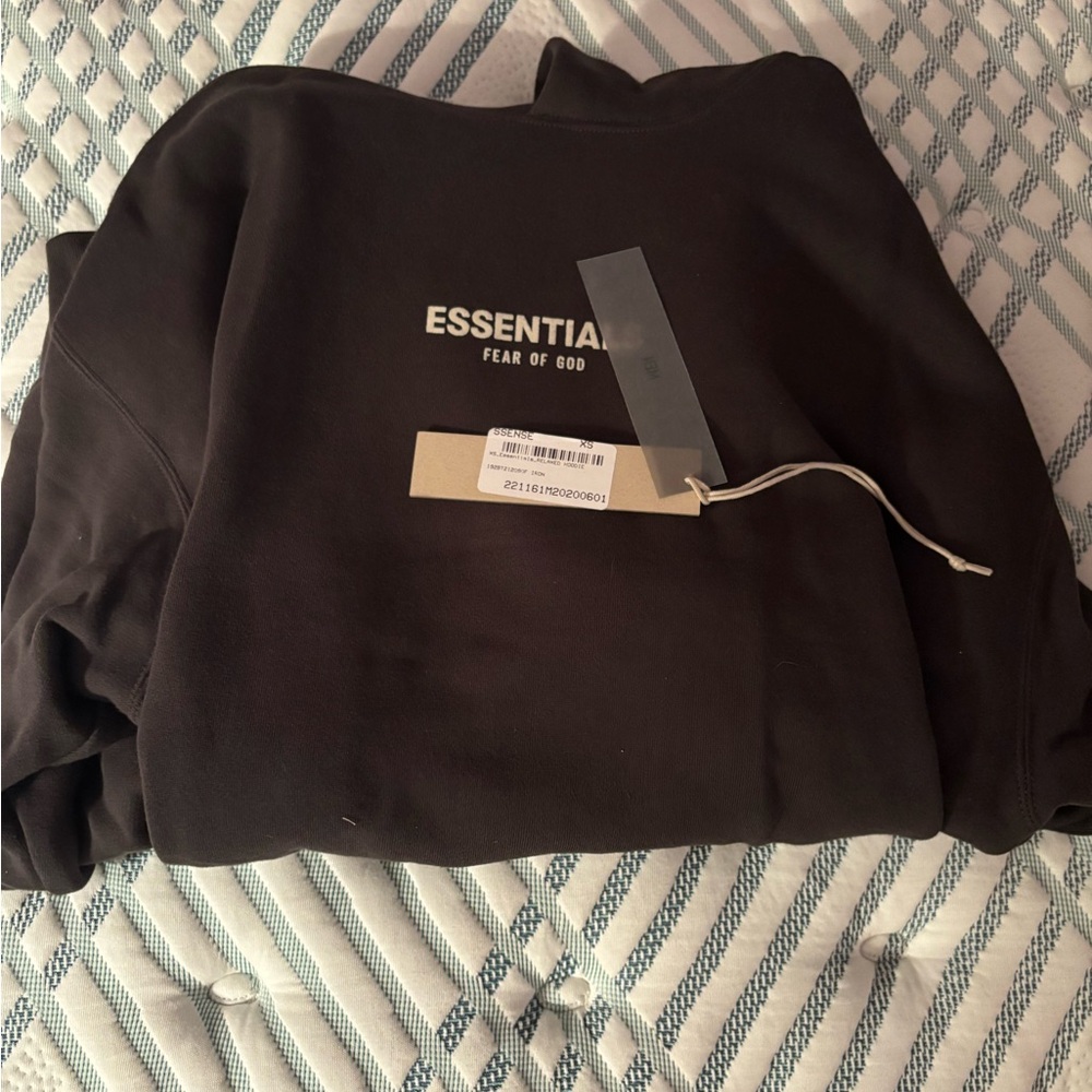 Fear of God Essentials Black Sweatshirt